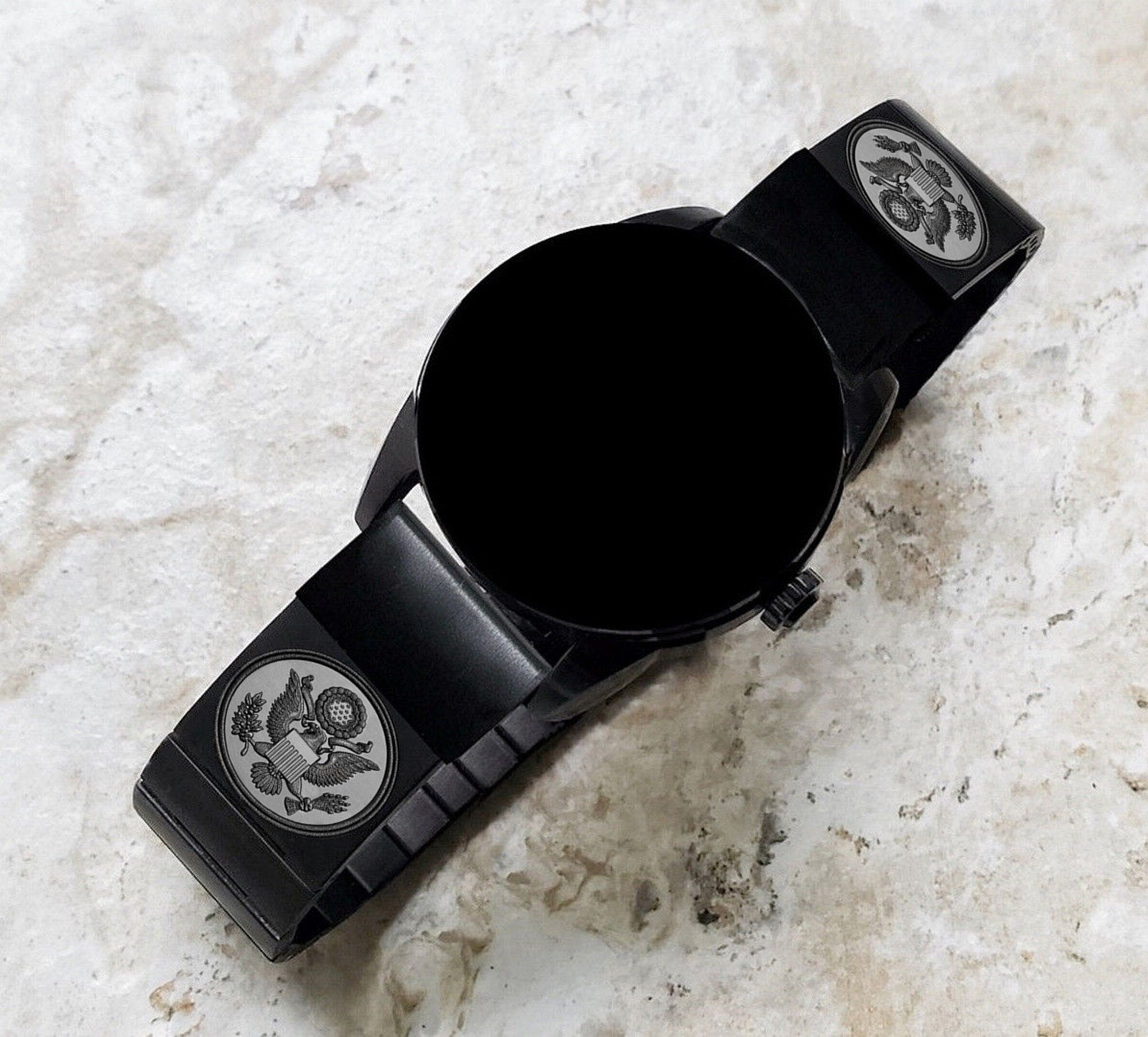 Engraved Watch Band for Garmin Fenix 7X Pro 6X Pro 5X Plus Fenix 3 Descent Mk3i 51mm Mk2i Mk2 Mk1 Enduro 2 Black St Steel Strap AS1 A26